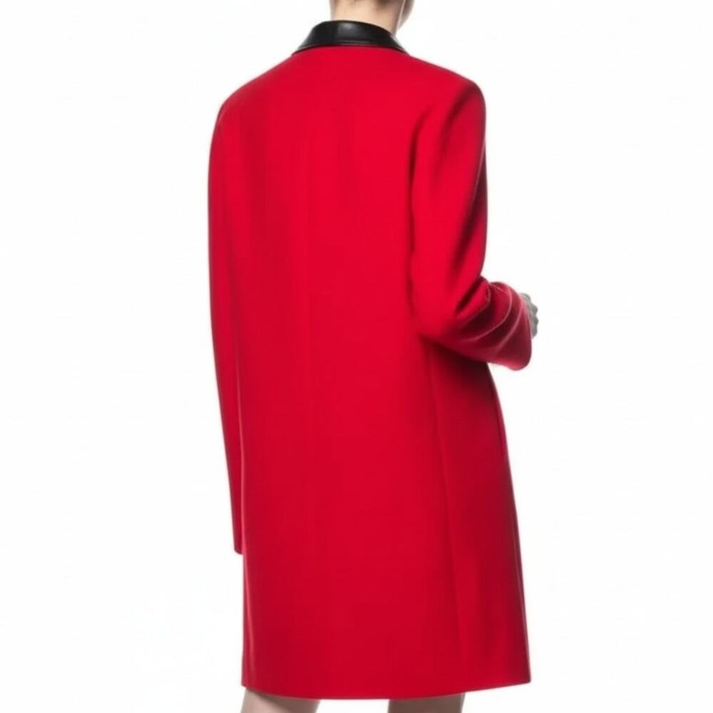 Michael Kors Red Peacoat Made in Italy, XS /US2 - Picture 4 of 14